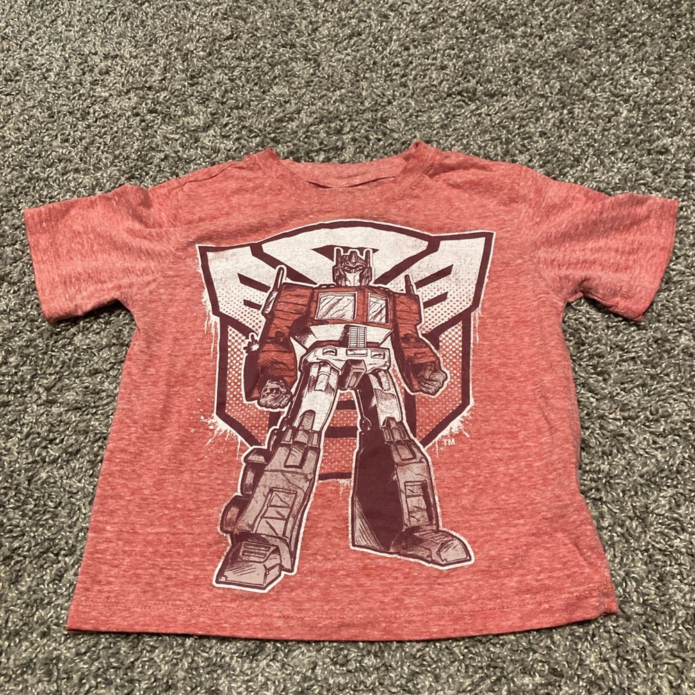 Toddler Transformers T-Shirt red size XS